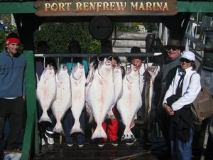 Halibut charter with No Bananas Fishing Charters